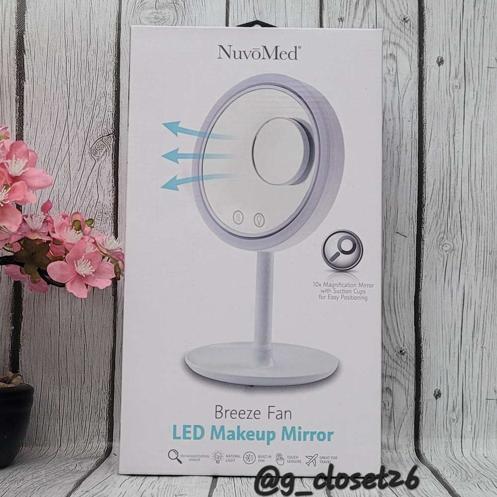 NuvōMed Breeze Fan LED Makeup Mirror